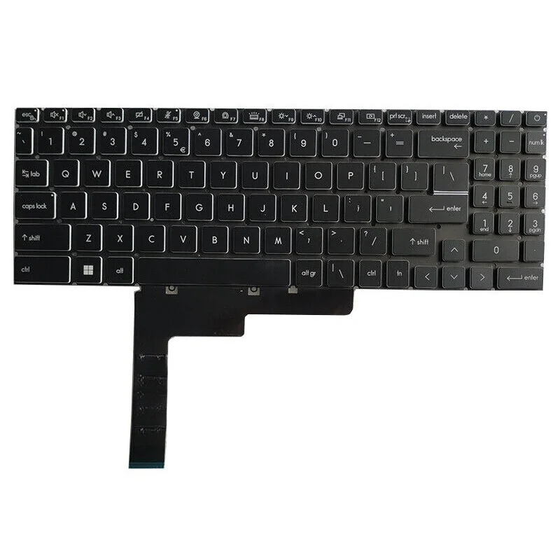 

YY+FOR MSI Creator Z17 A12UET A12UHT A12UKST MS-17N1 Per-Key RGB Backlit US Keyboard