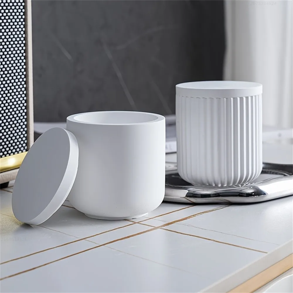 1 Satz kreisförmige Flasche Silikon form DIY Zement Gips Lagert ank Beton Kerze Tasse Vase Kunst Produktions bedarf