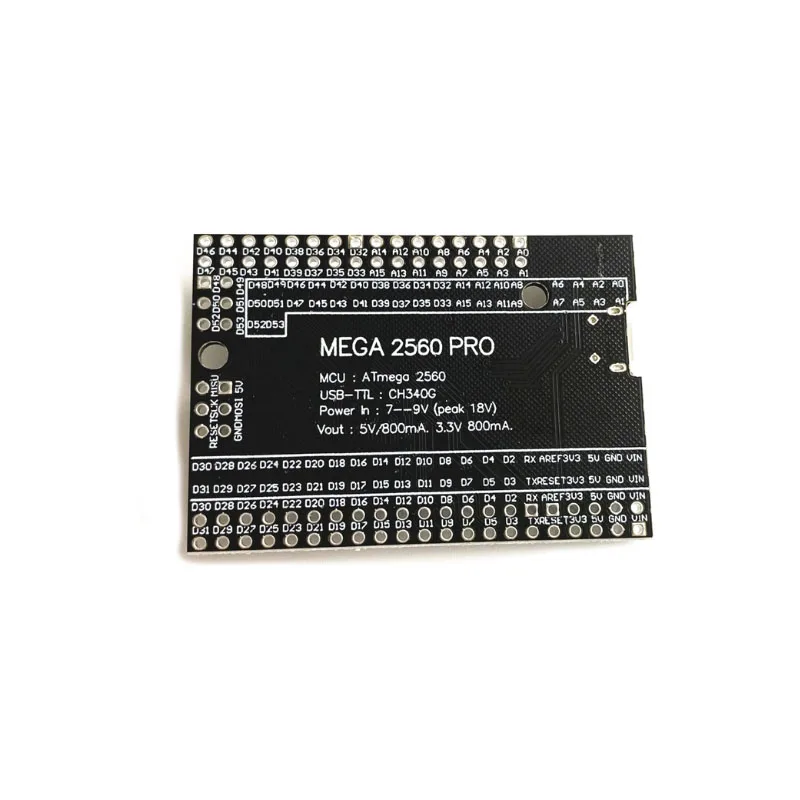 لوحة تطوير Mega2560 Pro تعتمد على شريحة ATmega2560-16AU ولوحة USB-UART CH340G المدمجة MICRO/Type-c لـ Arduino