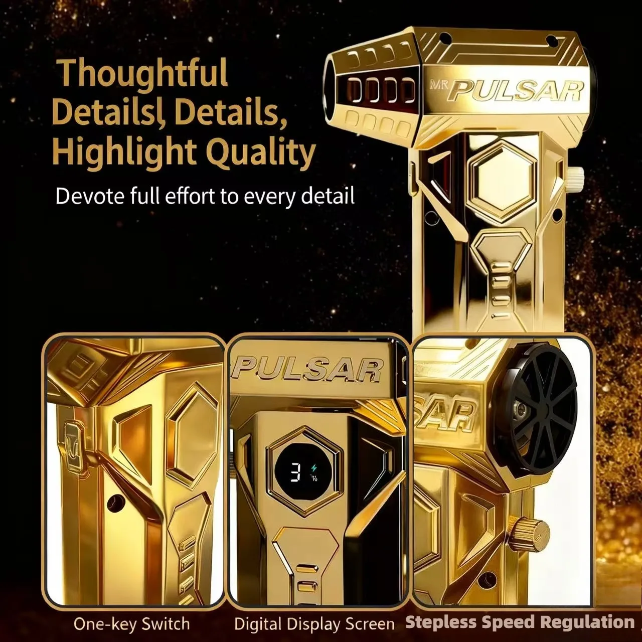 The powerful fan of the Gold X11 Pro Max operates at 990,000 RPM and has a wind speed of 75 meters per second,10000mAh.