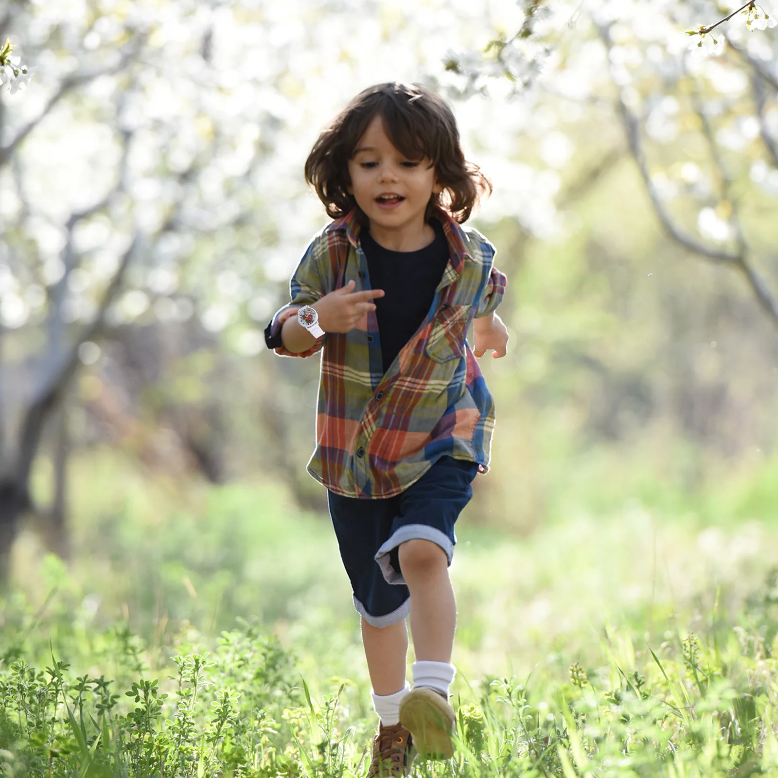 1 قطعة ساعة جميلة عيد الميلاد تحت عنوان هلام السيليكا حزام دائم مريح ساعة اليد الملونة للهدايا #3