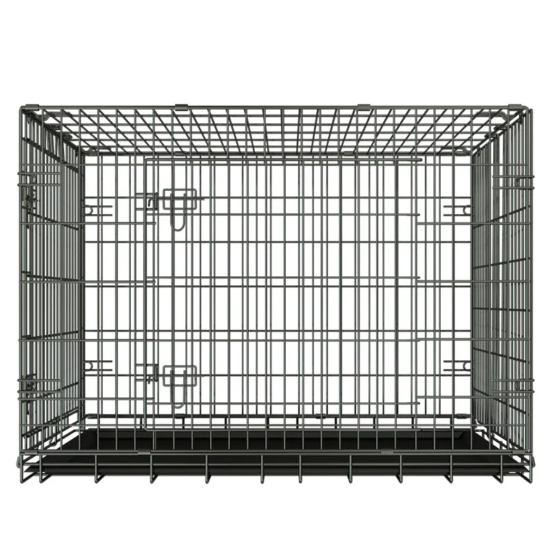 

Factory Sales Manufacturer Black ColorLarge Dog Cages Metal Kennels, Dog Kennel, Dog Cage
