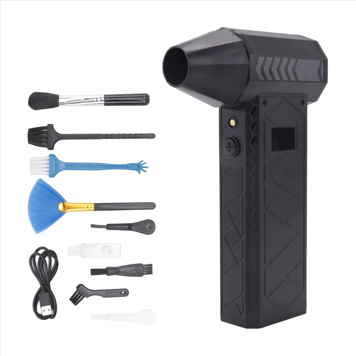 ABNQ Mini Fan,130000 RPM Mini Air Blower Handheld Electric Brushless Motor Violent Blower 3 Wind Speed Industrial,A