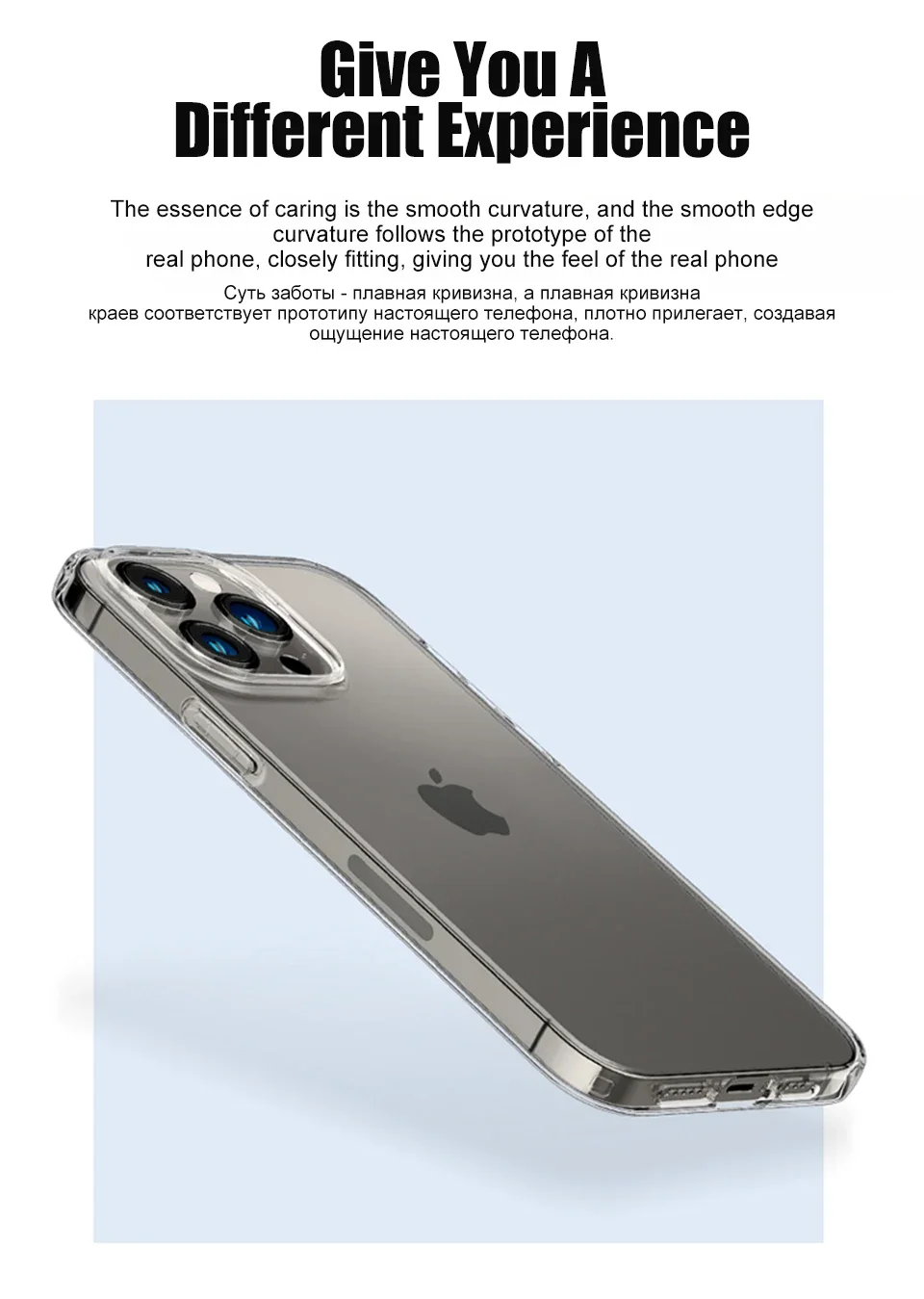 Luxuriöse klare Handyhülle für iPhone 16 15 14 13 12 11 Pro Max XR X XS 7 8 Plus, stoßfeste transparente Stoßstangen-Rückseite – Detail 2