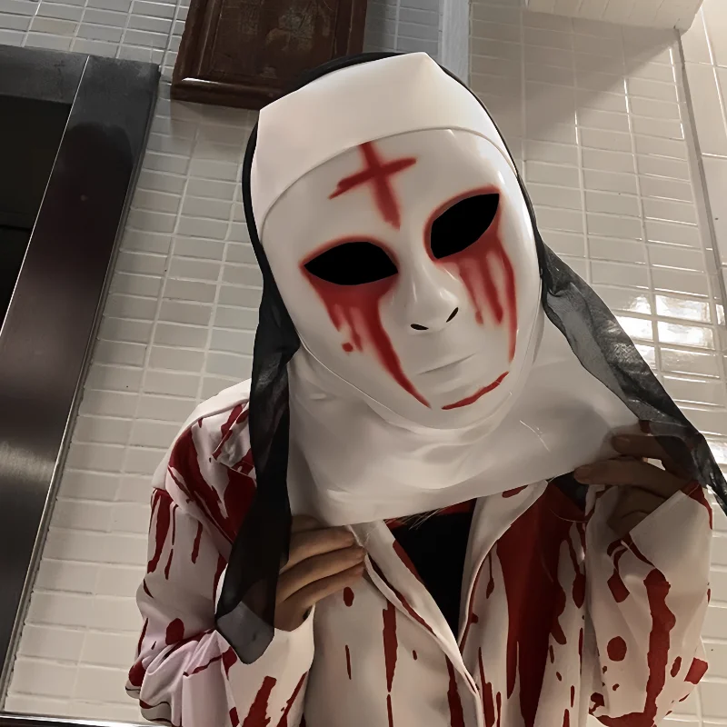 

Хэллоуин Ужас Призрак Лицо Крахиня Крест Маска