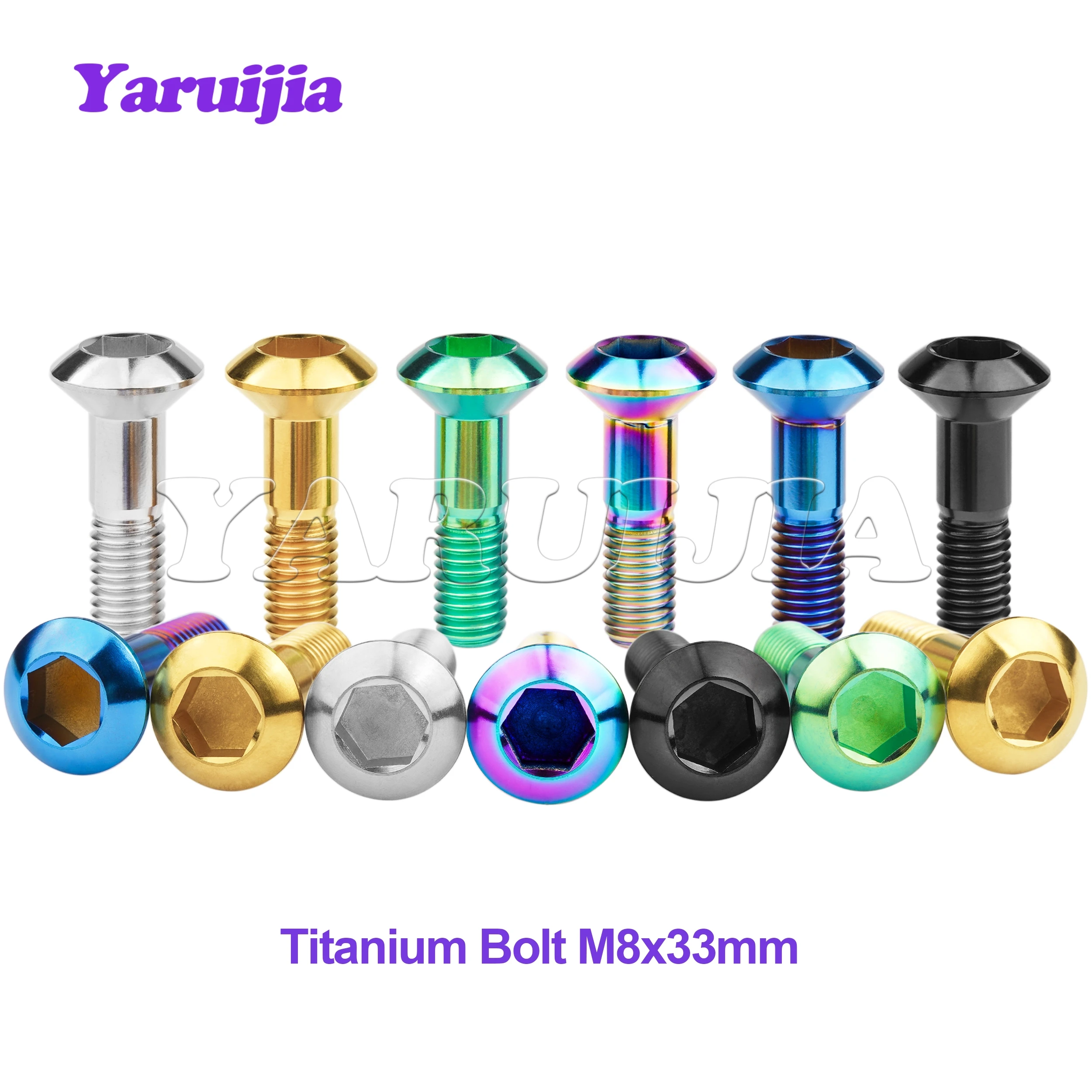 

Титановые болты Yaruijia M8x33 мм, универсальная звездочка, винты задней цепной диски, звездочка, дисковая пластина цепи для внедорожного мотоцикла