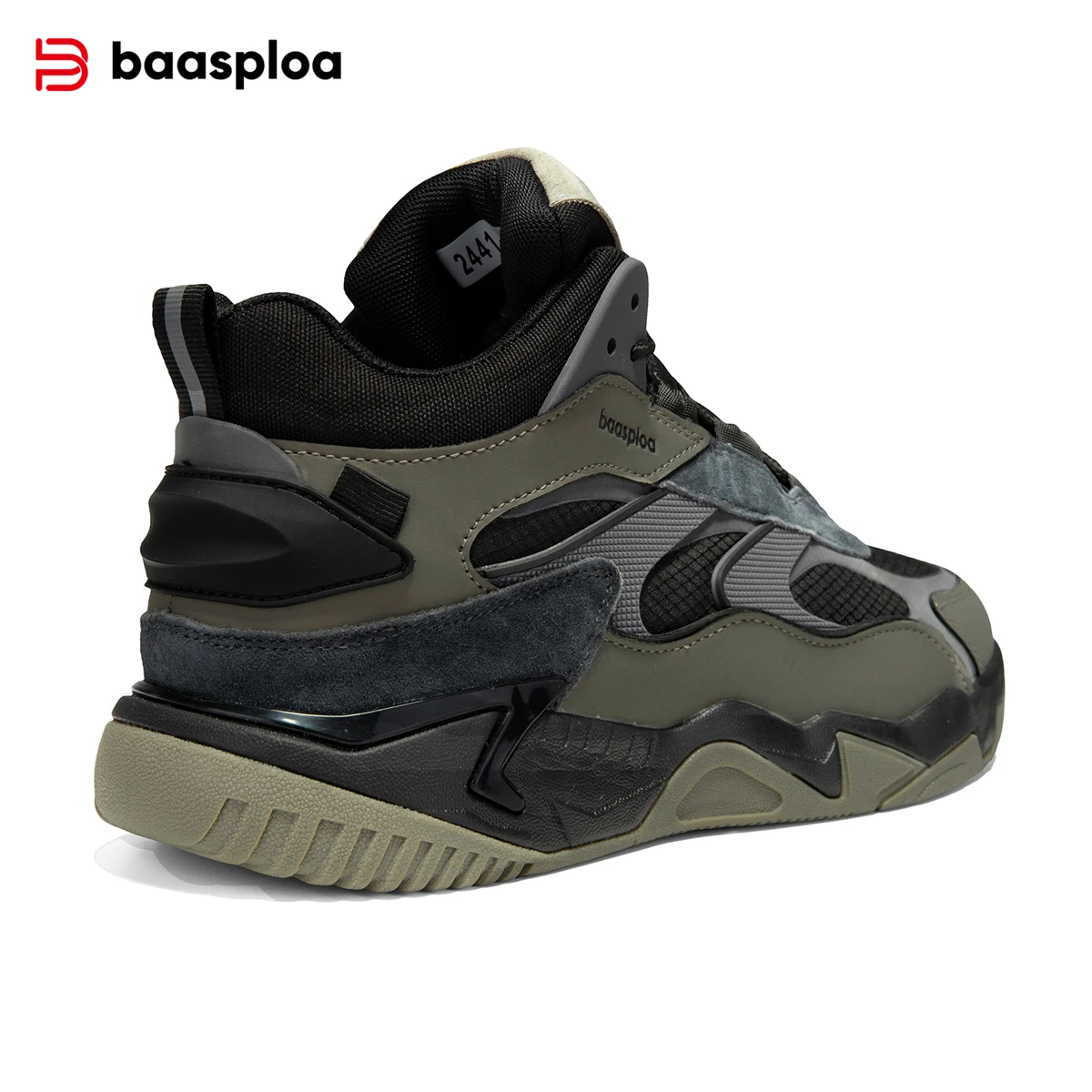 Baasploa Neue Männer Turnschuhe Winter Casual Outdoor Wasserdichte Leder Lace up Schuhe Männlichen Mode Plüsch Warme Nicht-Slip Sport schuhe