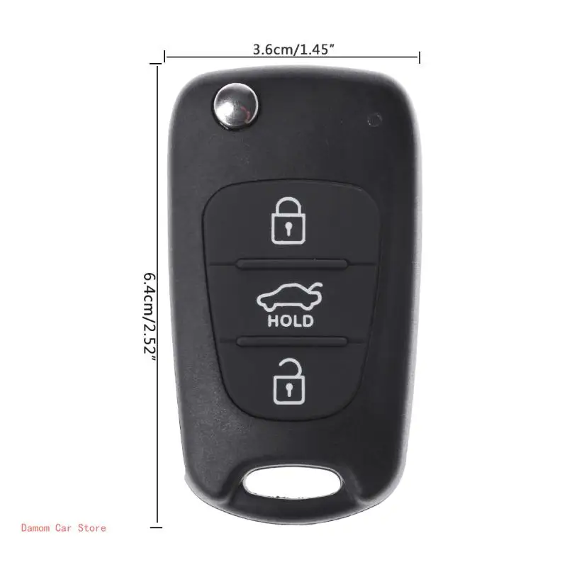 3 Button Remote for Key Fob for Case for Shell for KIA Rondo Sportage for S