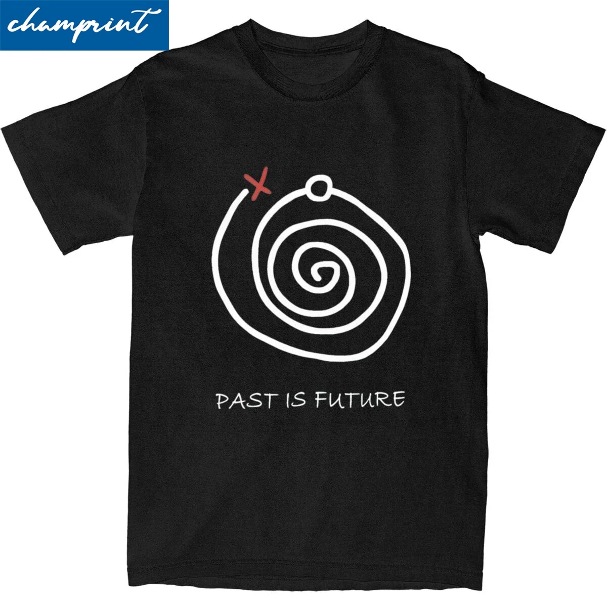 Vintage Past Is Future Life Is Strange Tshirts Men Round Neck Short Sleeve Tops Shirts Cotton Summer Tops