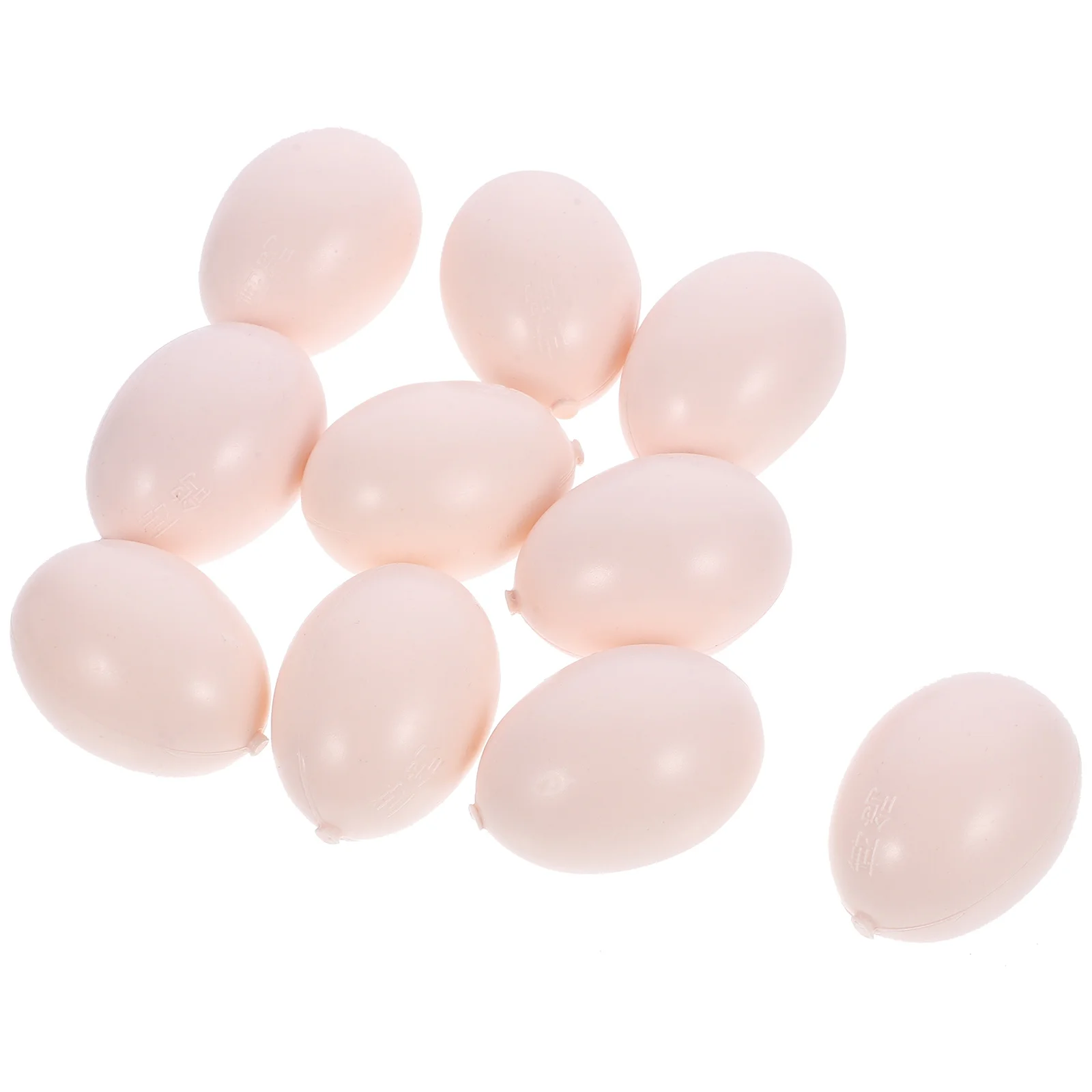

10Pcs Water Injection Carrier Pigeon Fake Eggs Creative Decorative Egg Hatch Helper Smooth Surface Realistic Shape Color