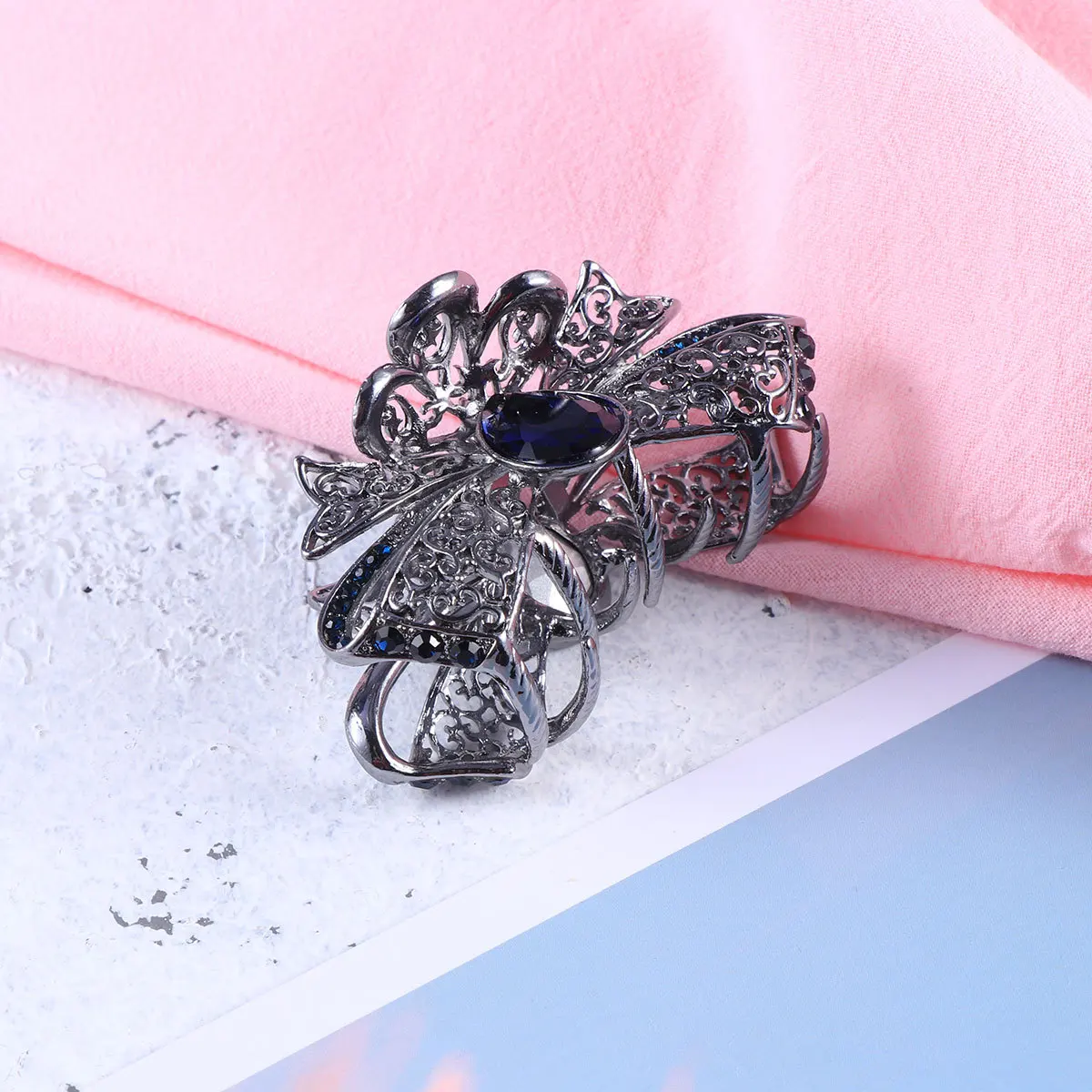 

Заколки для волос с кристаллами, массивные зажимы для челюстей для женщин, толстые волосы, нескользящая ручка, заколка, аксессуары для ванной, гладкие