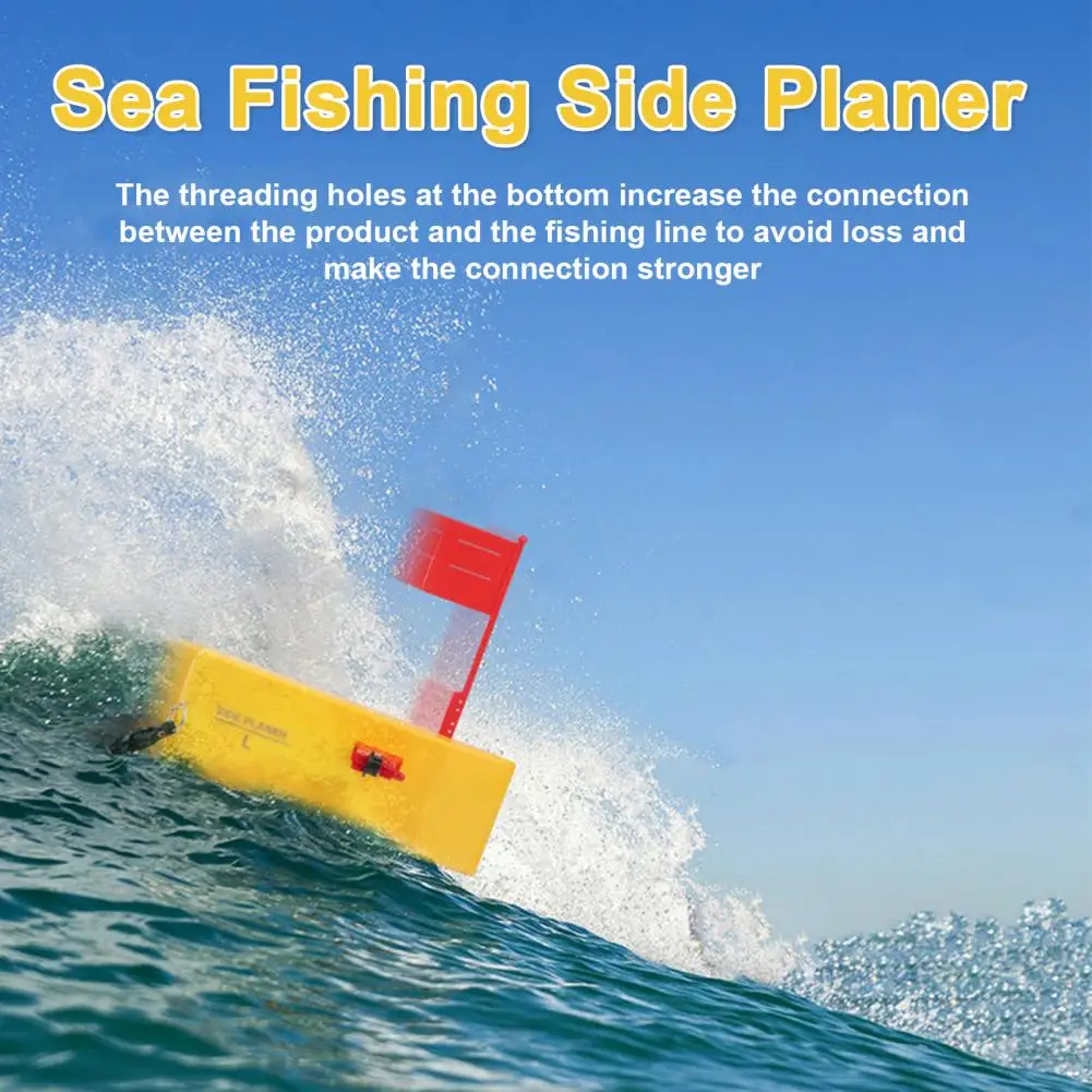 Side Planer Board With Flag Spring Adjustable Off Shore Sea Boat Trolling Fishing Left Right Side Planer Fishing Accessories