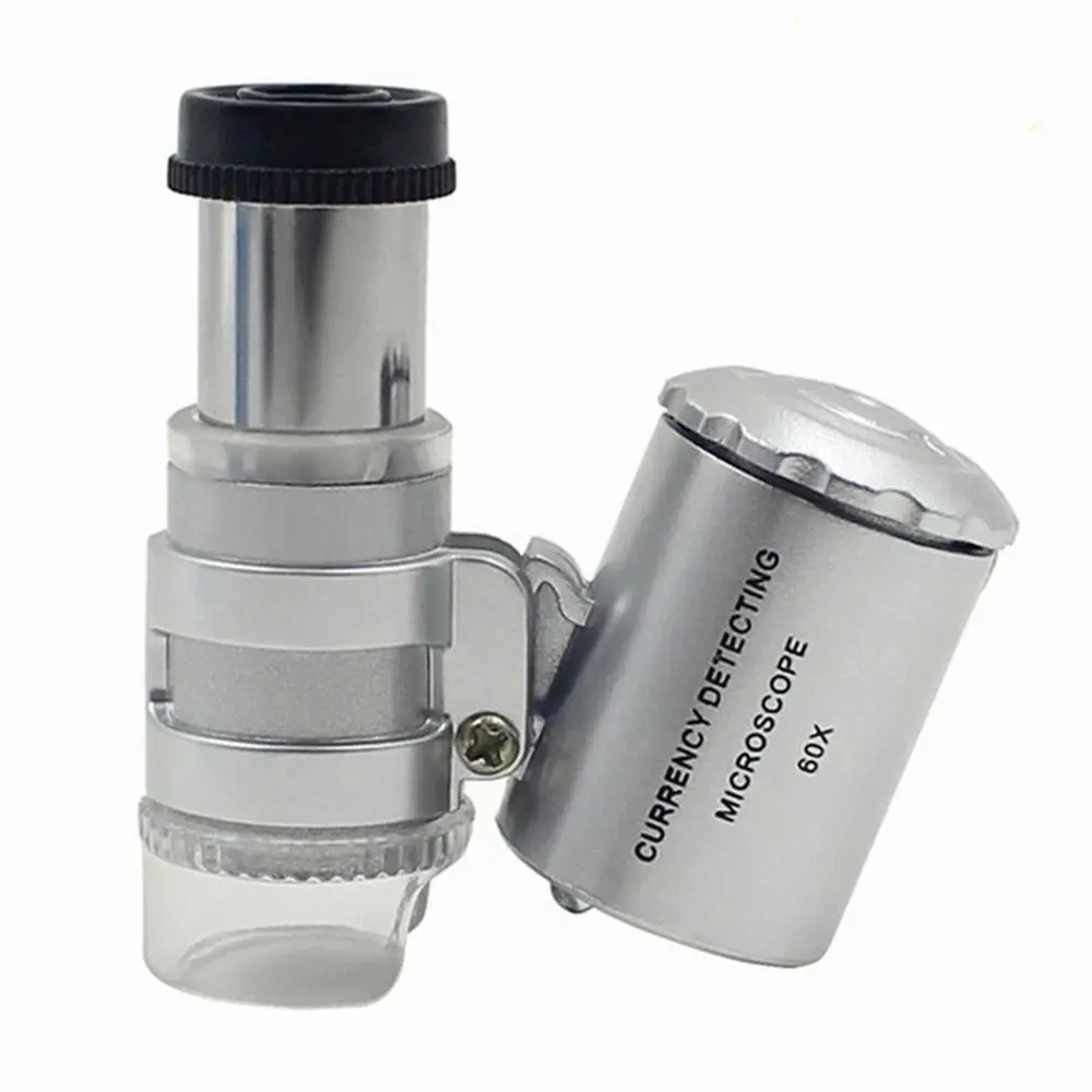 Professional Mini Pocket HD 60X Illuminated Microscope Jeweler Magnifier Magnifying Glass