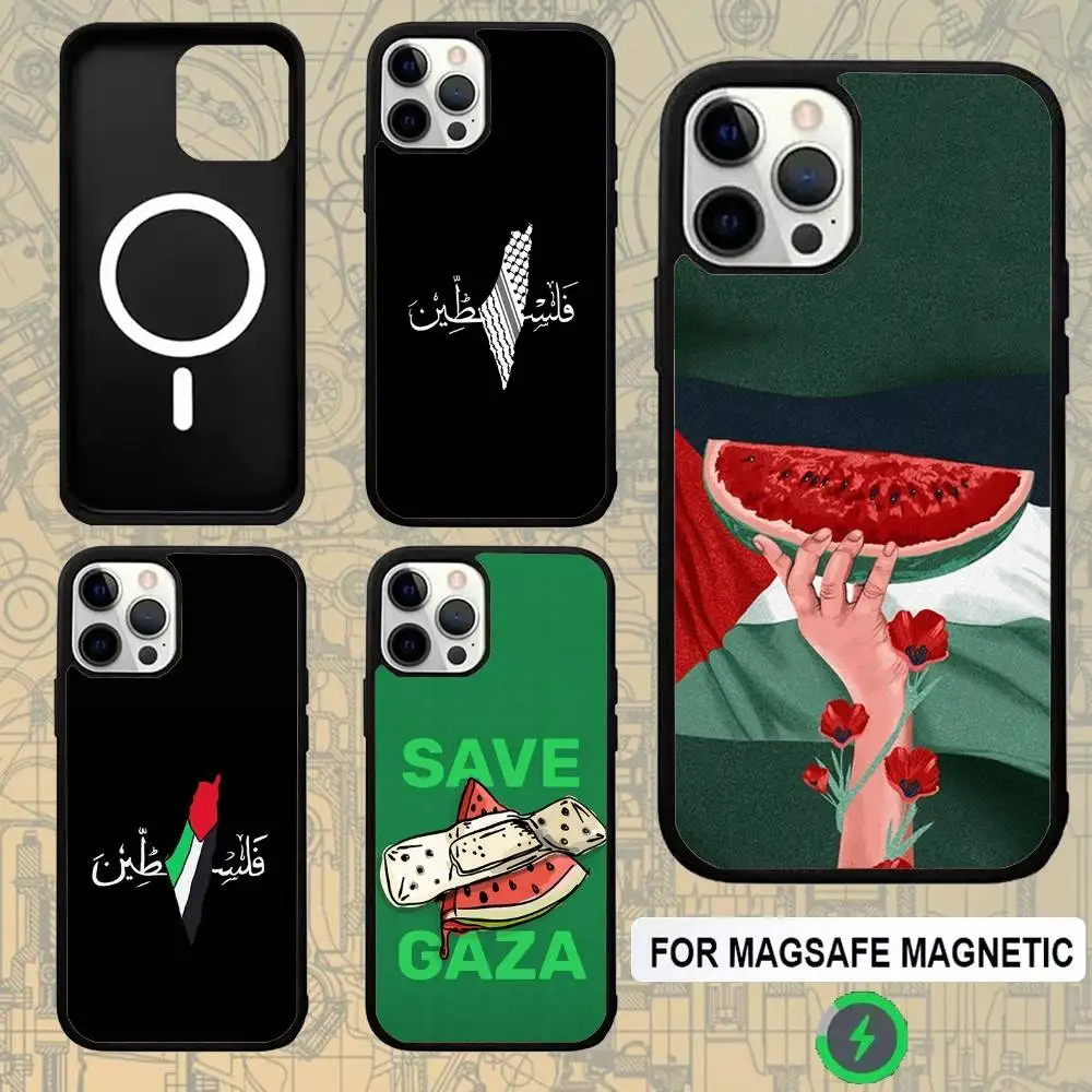

EmbroidereS-Palestin-es Phone Case For IPhone 17,16,15,Pro,Max,Air,14,Plus,13,12,11 Magesafe Wireless Charge Cover
