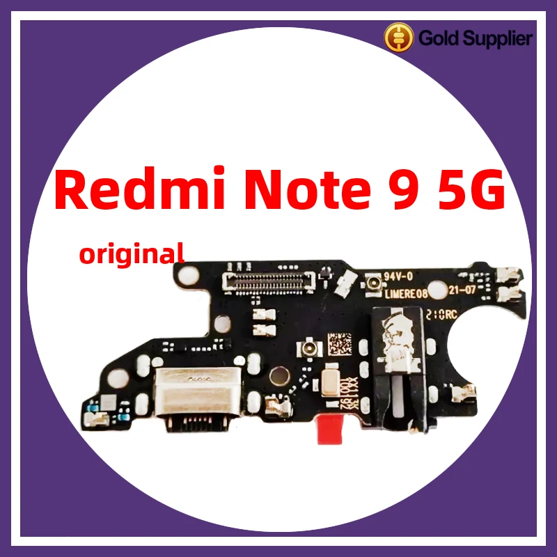 

Original For redmi note 9 5G note 9S note 9 pro note 9T Dock Connector USB Charger Charging Port Flex Cable Board Replacement