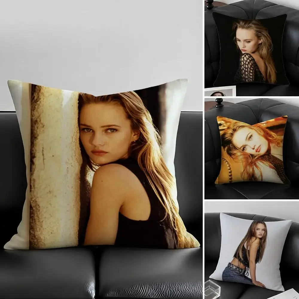 Funda de cojín Actress V-Vanessa P-Paradis, juego de fundas de almohada de lino natural, decoración todo en uno para sofá, dormitorio y silla