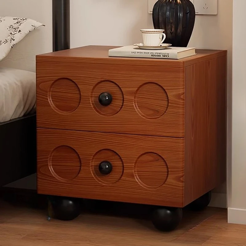 طاولة صغيرة بجانب السرير من الخشب الشمالي، تخزين مخفي، صالات عتيقة، منضدة كلاسيكية فريدة من نوعها من Armarios Para Salon، طاولة جانبية للسرير