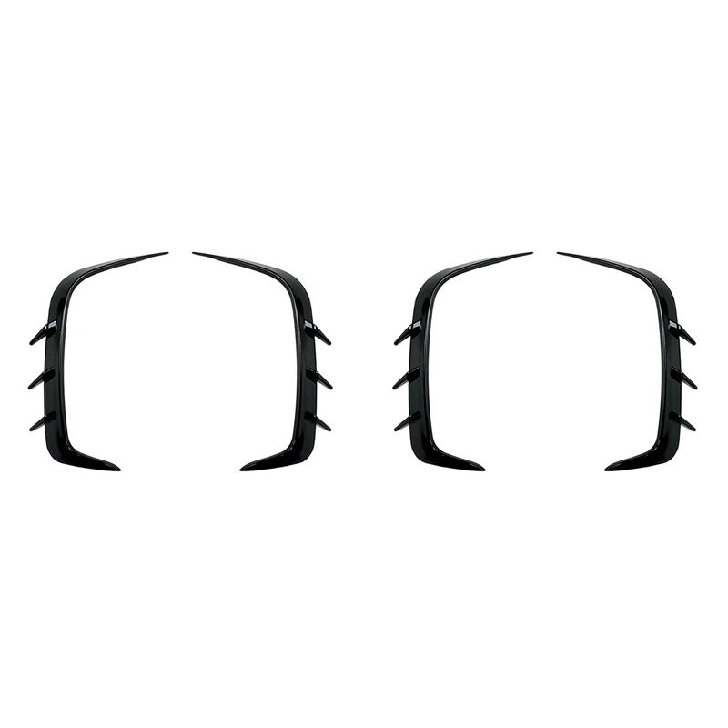 

A48P-2 Pair Rear Bumper Spoiler Air Vent Cover Side Canard For BMW 4 Series G22 G23 425I 430I M440I M Sport