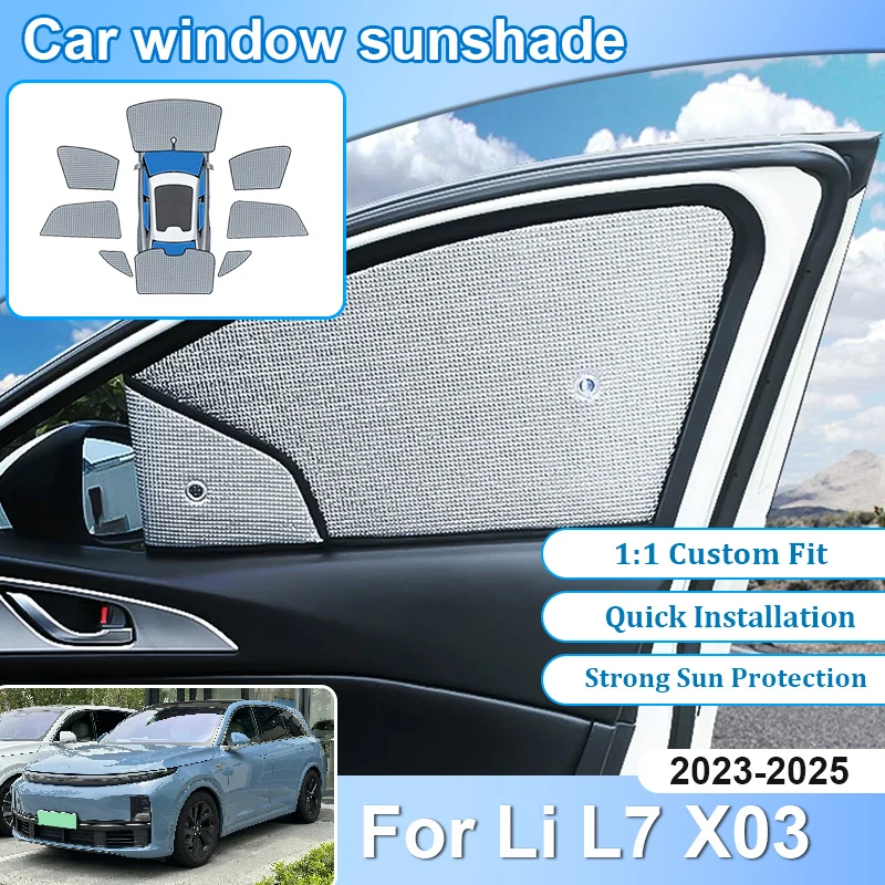 

For Li L7 Auto Accessories 2023 2024 2025 Lixiang X03 Car Sunshades Sun Visor Covers Auto Tool Heat Insulation Summer Reflective