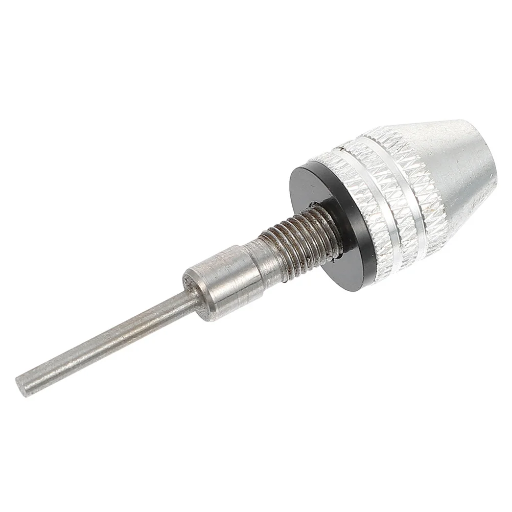 

Mini Drill Chuck 3Mm Round Shaft Aluminum Alloy High Precision Fast Locking Electric Tool Accessory for Micro Grinding Bits