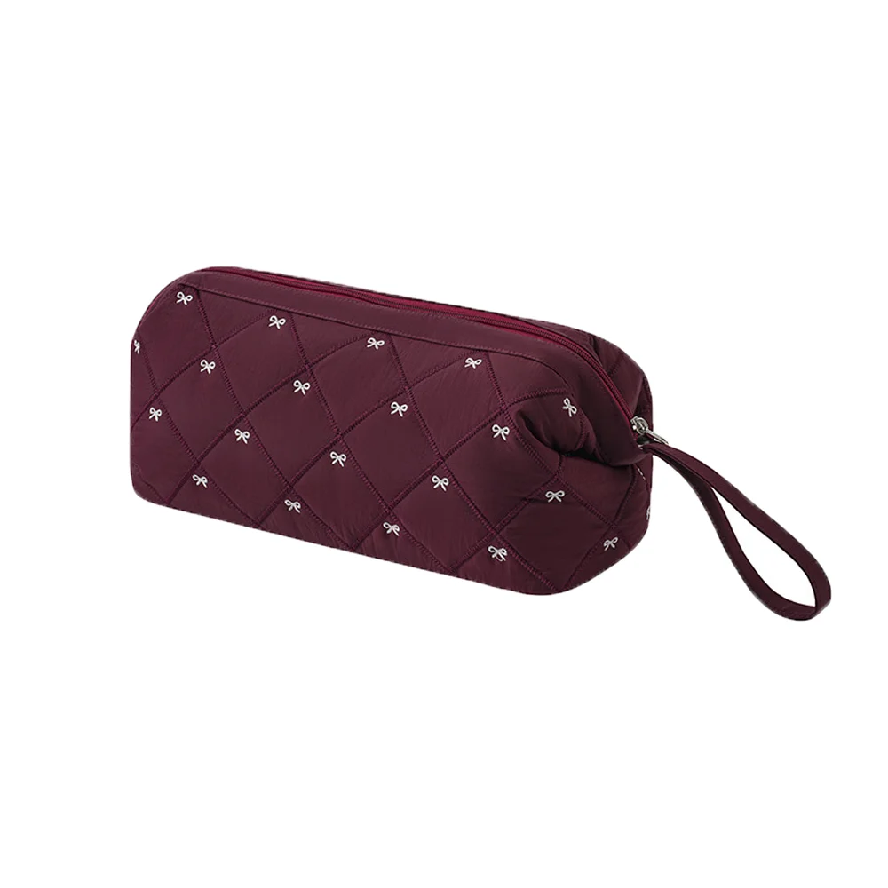 

Bowknot Hair Dryer Storage Bag Large Capacity Durable Travel Wash Handbag Organizer Dustproof Travel Storage Bag Organization