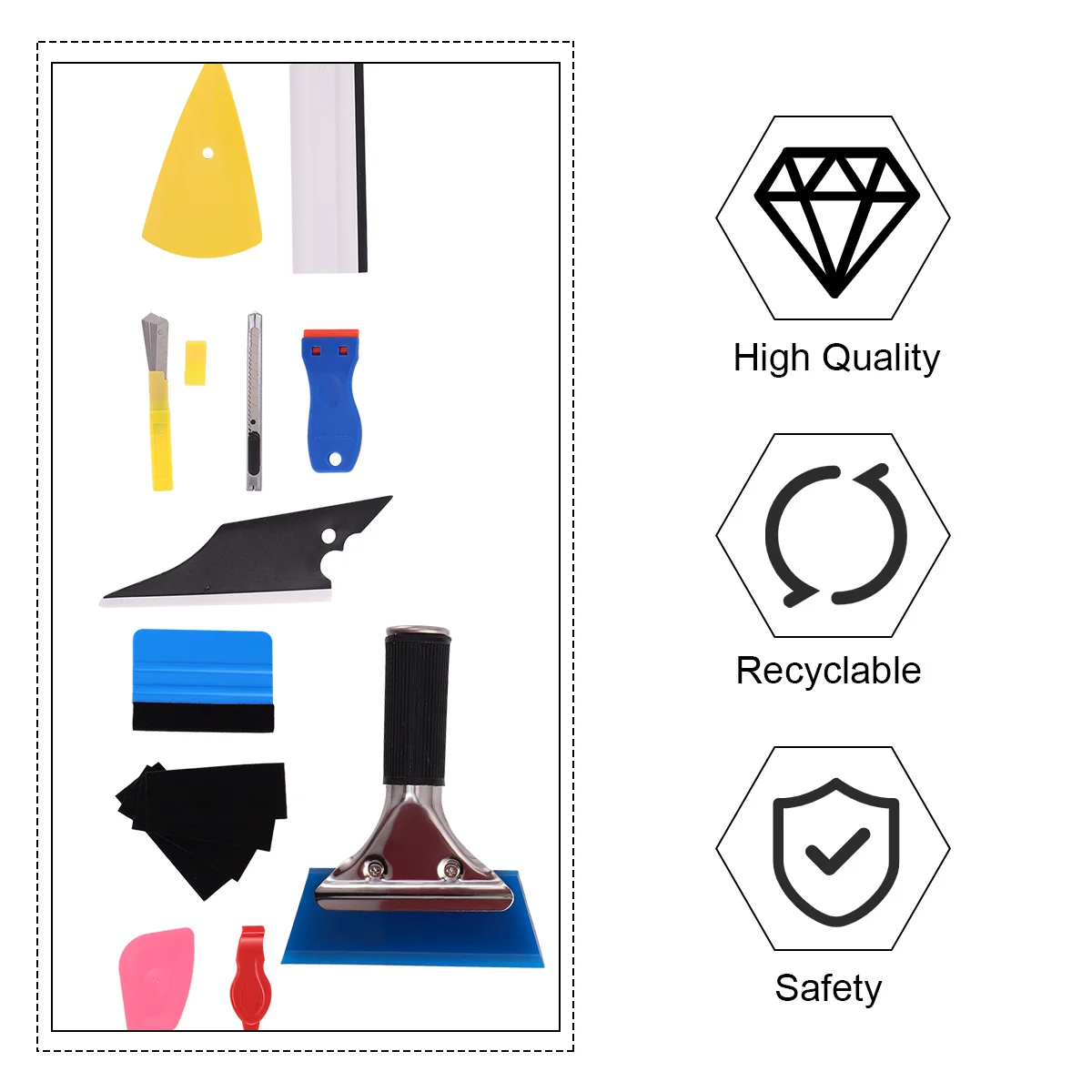 

11 шт., набор инструментов для тонировки окон, набор наклеек для автомобильной пленки, резак для пленки, профессиональная автоматическая виниловая установка, удаление воздушных пузырей