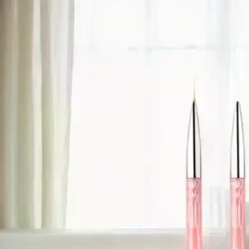 Conjunto de 3 Pincéis para Arte em Unhas, Pincel para Detalhes Finos, Pincel para Desenho Fino, Ferramenta para Pintura com Gel UV, Ferramenta para De
