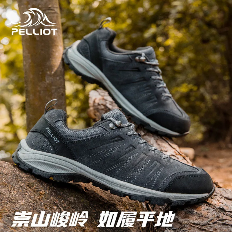 PELLIOT Mountaineering Shoes Couples Anti-skid Wear-resistant Hiking Shoes Outdoor Mountain-climbing Casual Sports Shoes