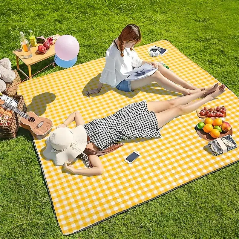 

Waterproof Beach Mat Large Outdoor Sleeping Pad Portable Picnic Blanket For Camping 2 Person Sandproof Lightweight Moistureproof