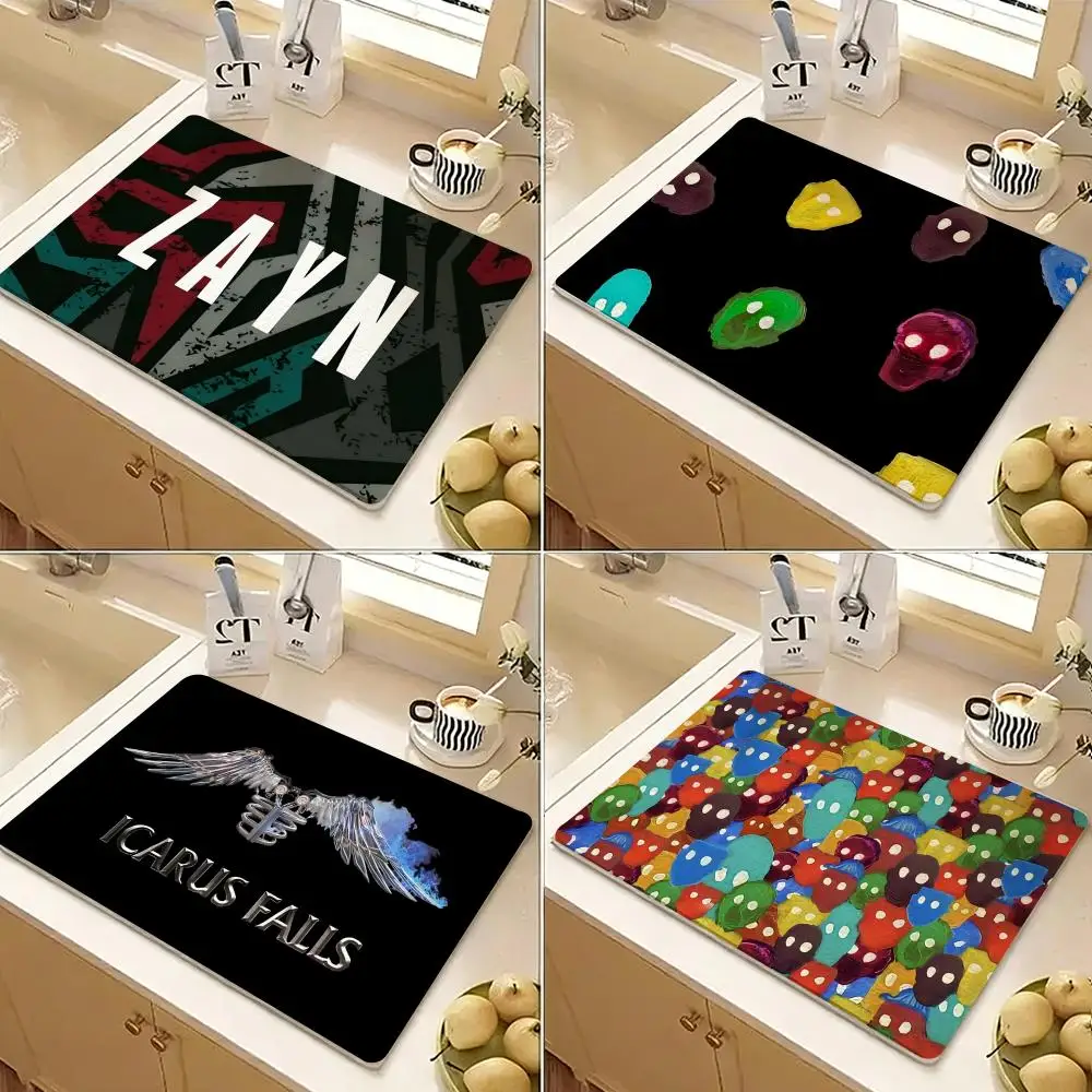 Hot Z-Zayn Malik Nobody Is Listening Floor Mat Diatomite Floor Mat Fast Drying Odor Resistant Non Slip Bath Kitchen Mat