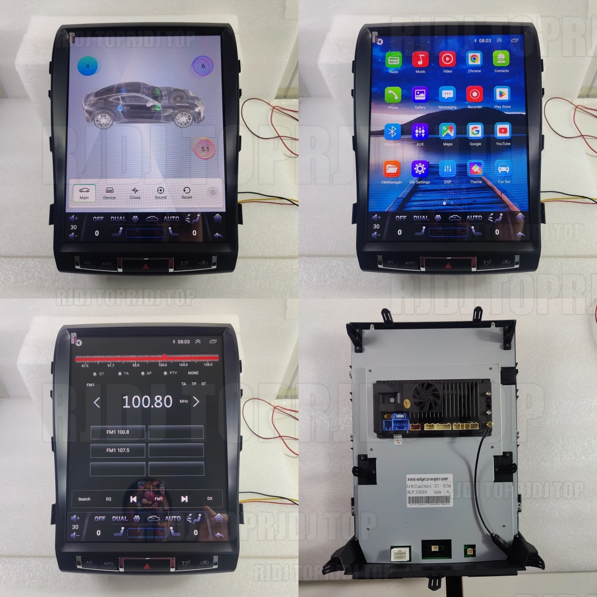 15.6 Inch Android Auto Car Radio For Toyota Land Cruiser 200 LC200 2008-2015 GPS Navigation Carplay Multimedia Player Head Unit