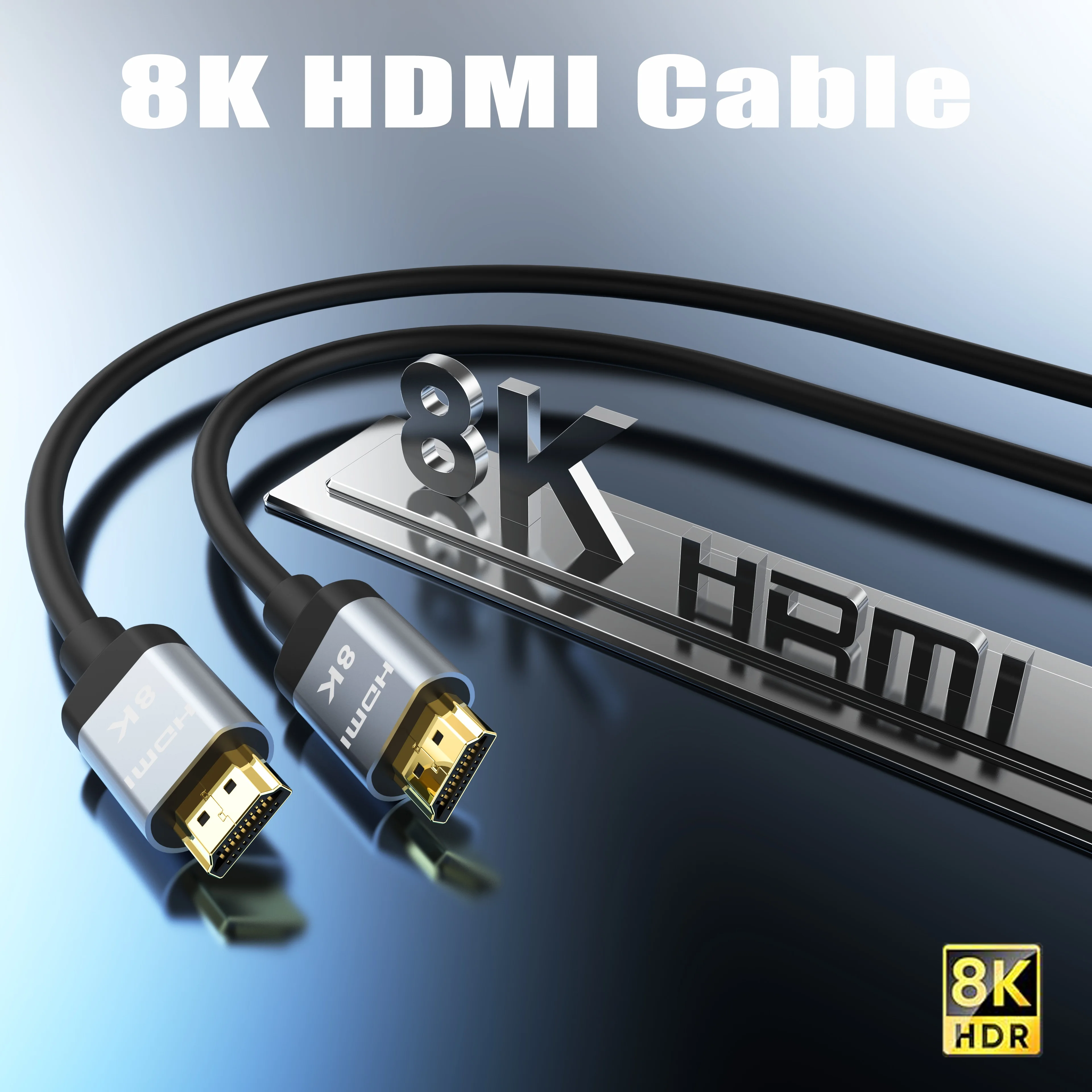 CYANMI 8K HDMI 2.1 Cable 4K@120Hz 8K@60Hz 48Gbps HDMI2.1 Cable eARC HDCP HDR10 HDMI Cables For PC Laptop HD TV PS5 RTX 3080 3090