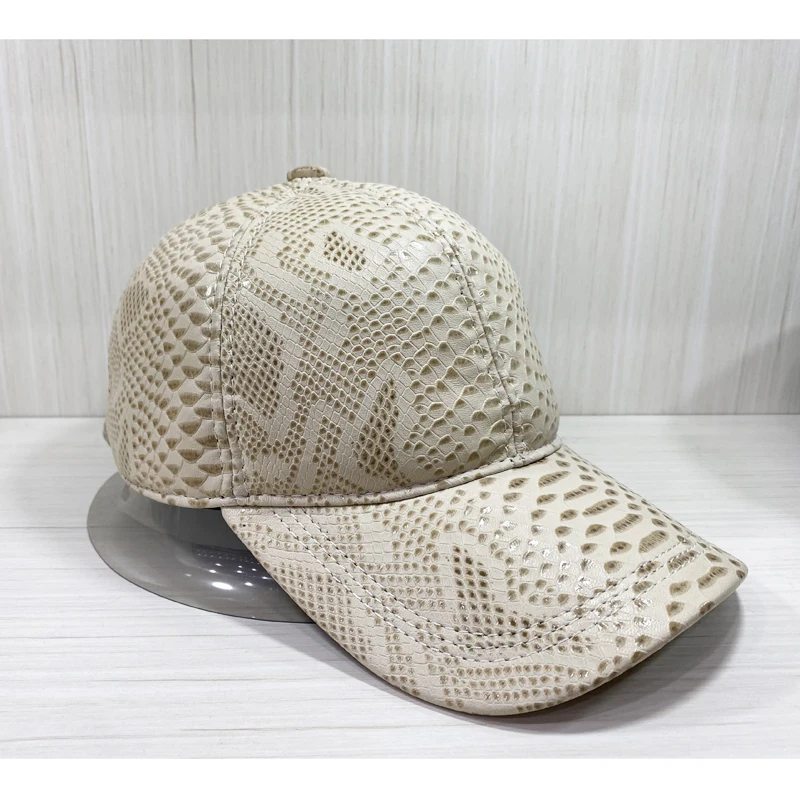 Neue Frühjahr Echtem Leder Mann Hut Männliche Ente Zunge Schafe Haut Outdoor Freizeit Baseball Caps Mode Krokodil Muster Chaepu – Detail 8