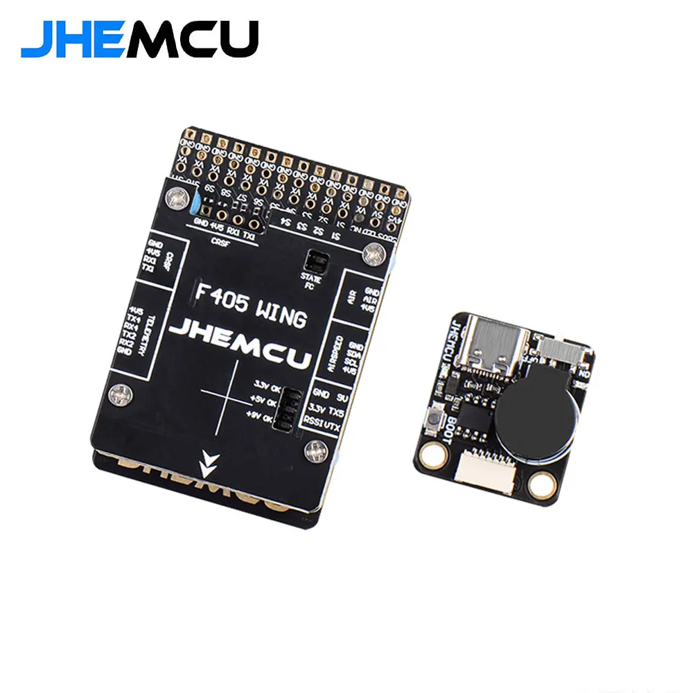 JHEMCU F405 Wing INAV FC ICM-42688P Baro OSD MicroSD Blackbox 5V 8A BEC 10PWM 6UART für FPV Starrflügler Flugflügel – Detail 9