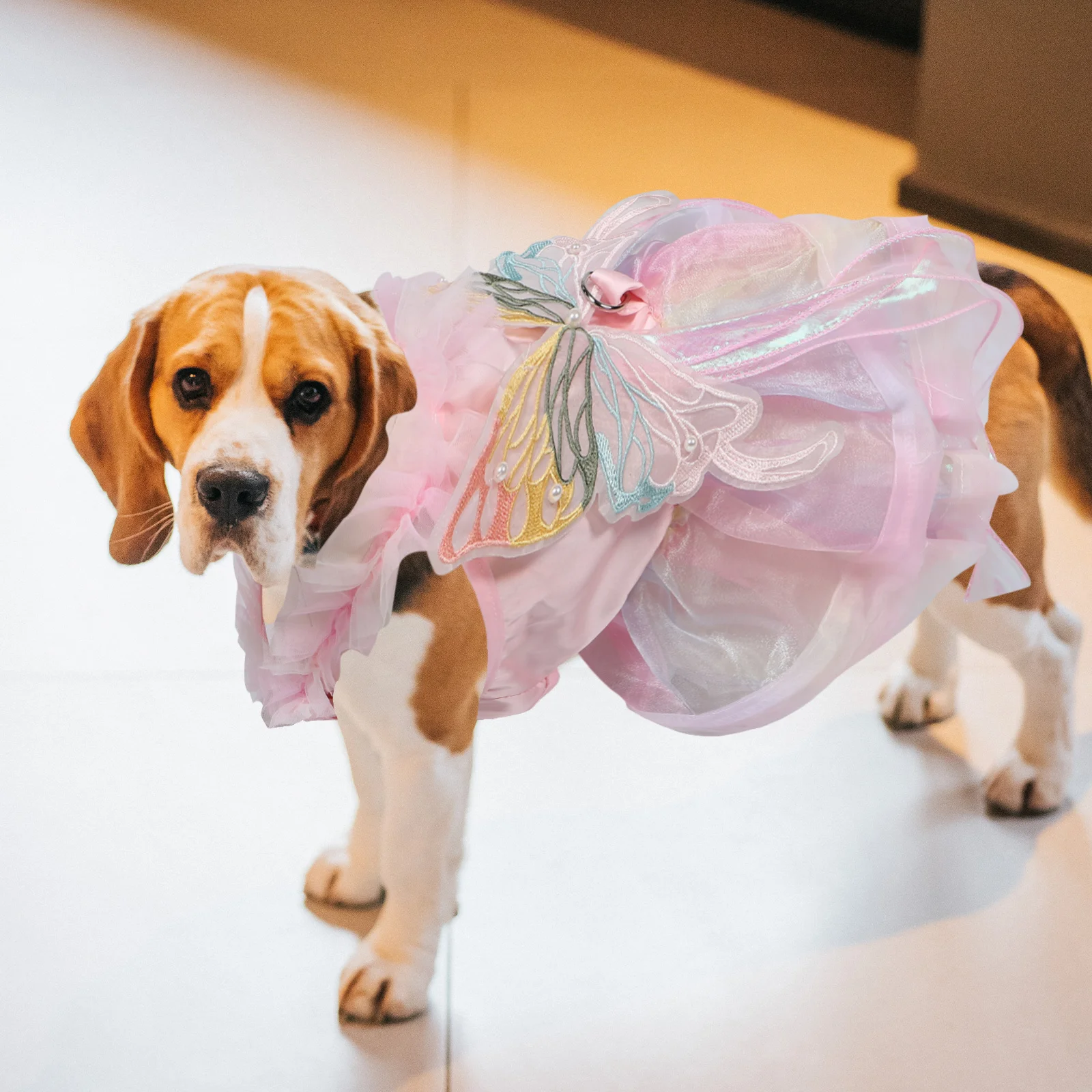 

1Set Pet Dress Princess Style Comfortable Breathable Dog Cat Clothes Birthday Party Outfit Adorable Dog Skirt Summer Puppy Dress