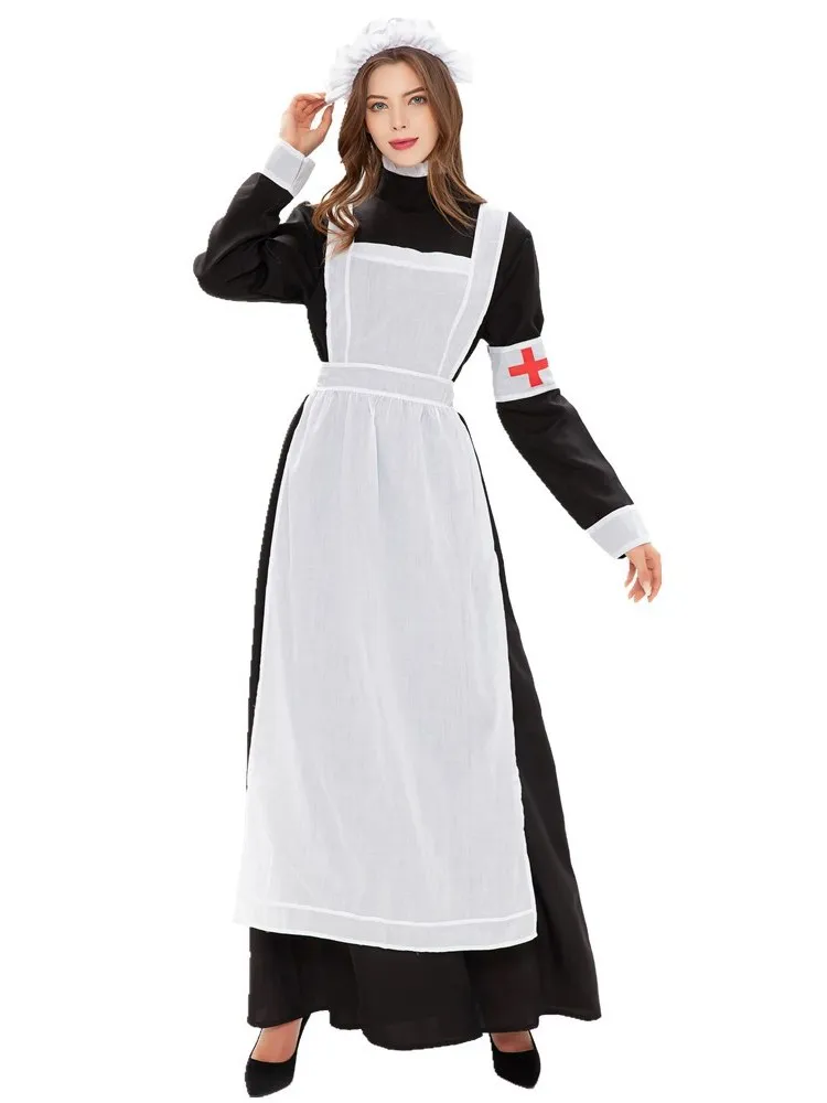 

Halloween Maid Costume Roleplaying Service Women's Traditional Chinese Clothing Stage Performance Ethnic Wear Spring 2026