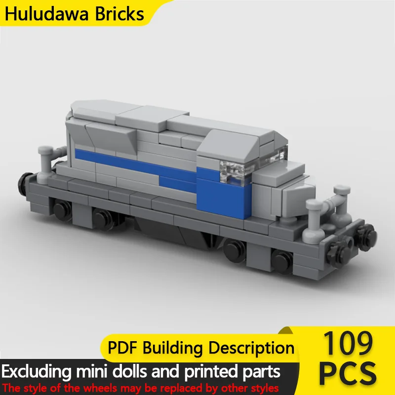 

Модель городской автомобиль MOC, строительные кирпичи, дизельный локомотив, модульная технология, детские праздничные подарки, сборные игрушки, костюм