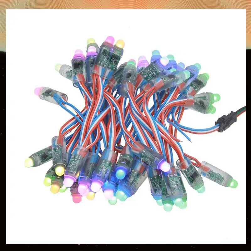 

200 шт. WS2811 RGB светодиодный пиксельный светильник с индивидуальной адресацией 12 мм рассеянный цифровой полноцветный светодиодный пиксельный модуль DC12V-Y05A
