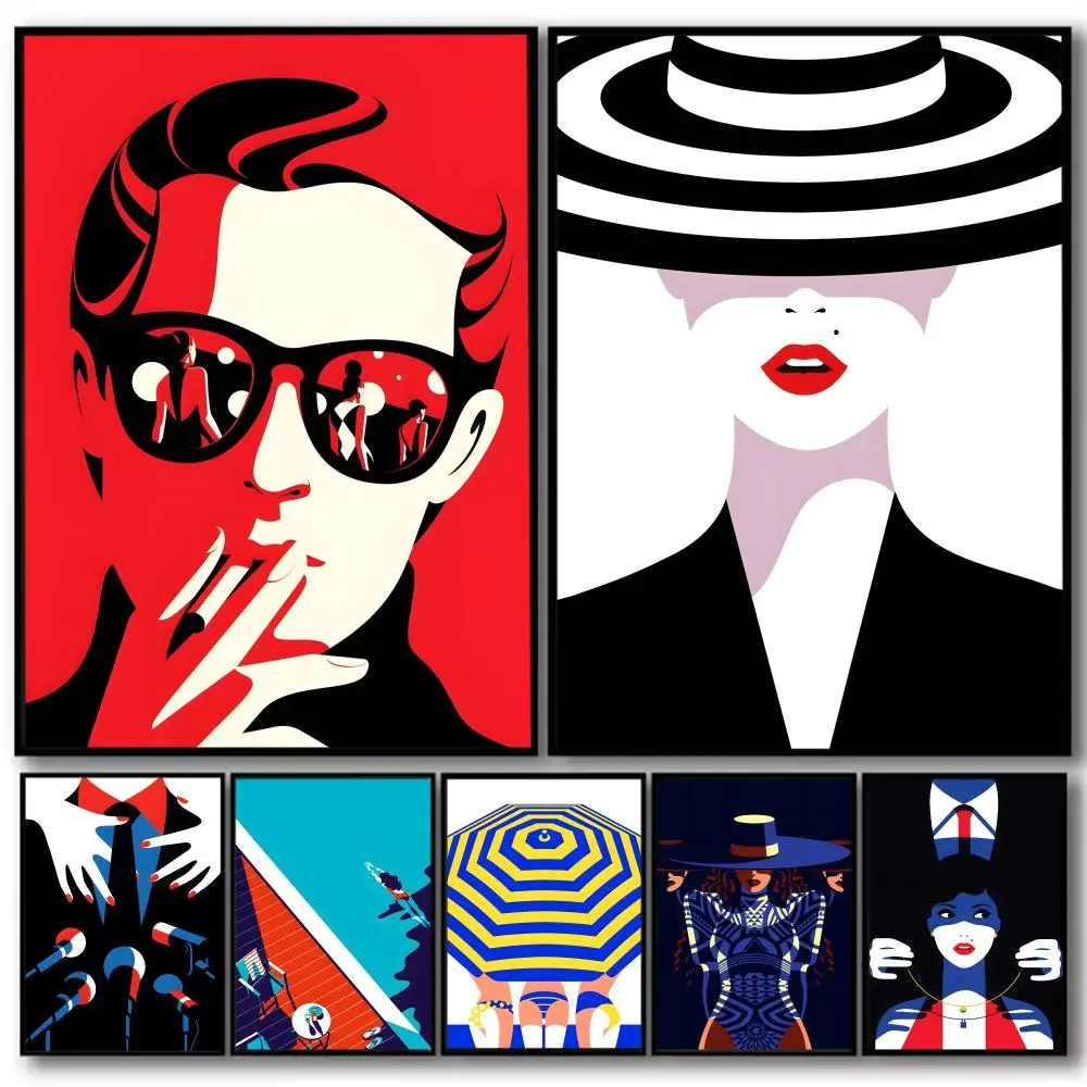 

M-Malika F-Favre Art Painting Calligraphy High-Quality Cotton Canvas Poster Wall Art for Living Room Modern Home Decoration