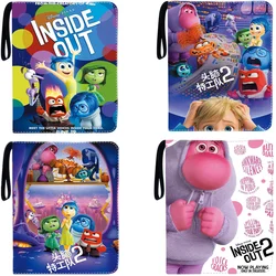 400 pz/900 pz Album di carte libro Disney Anime Inside Out 2 JOY ansia Collection Card Zipper Game Cards Binder Holder regalo per bambini