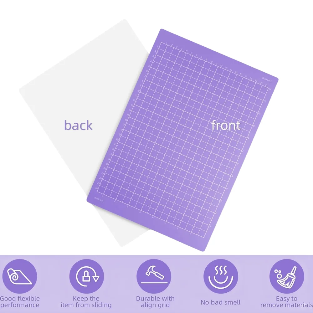 8.5x12in Cutting Mats Compatible with Cricut Joy Xtra,Reusable Sticky Grip Cricket Cut Mats for Crafts,Quilting,Sewing