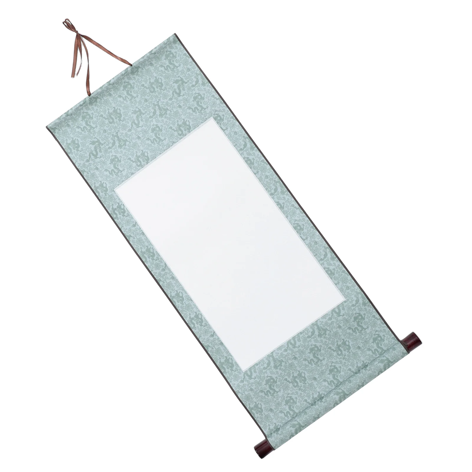 

Blank Scroll With Spindles Xuan Paper Hanging Art Practice Scroll For Calligraphy Painting Sumi- Paper Sheets