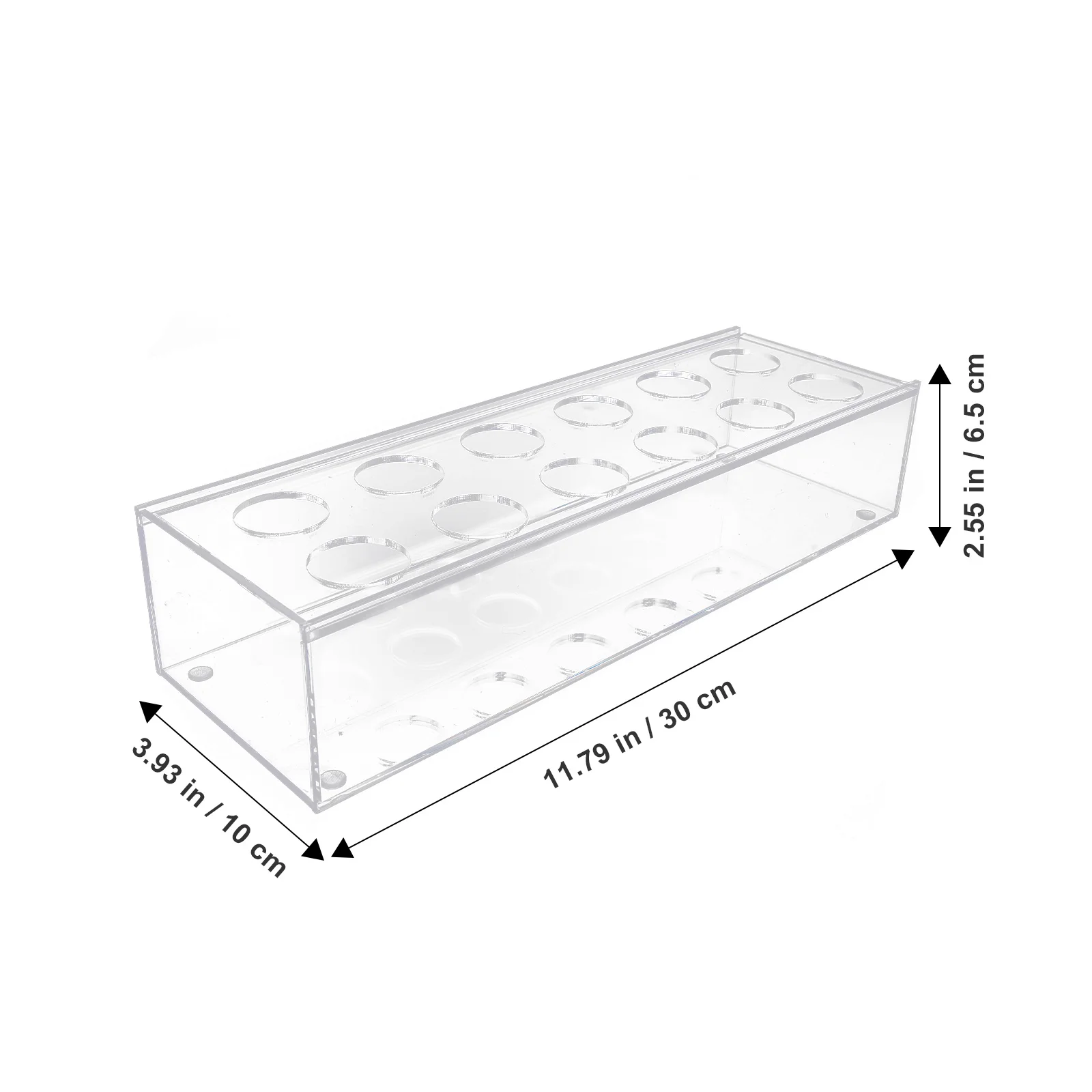 

Acrylic Floral Vase Rectangular Small Bouquet Holder for Desktop Dried Flower Arrangement Home Decoration Living Room Office