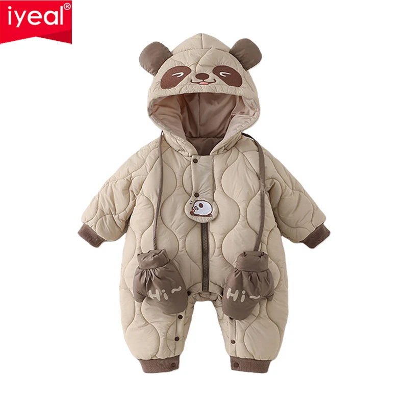 

IYEAL Baby Outdoor Clothing Jumpsuit Baby Boy Girl Panda Autumn And Winter Cotton Jacket Winter Thick And Warm Outdoor Clothes
