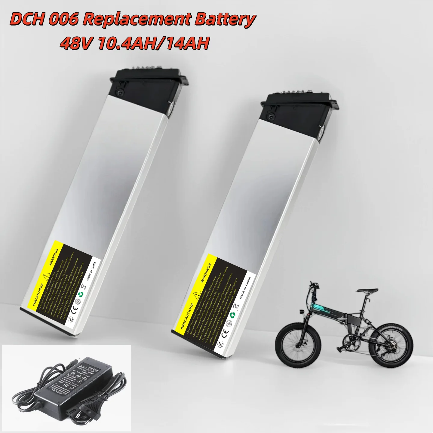 DCH 006 Replacement Battery 48V 10.4AH/14AH for LAFLY X3 X5 JINGHMA R7 R5 Fido M1 Pro 250W 500W 750W 1000W Folding Bike