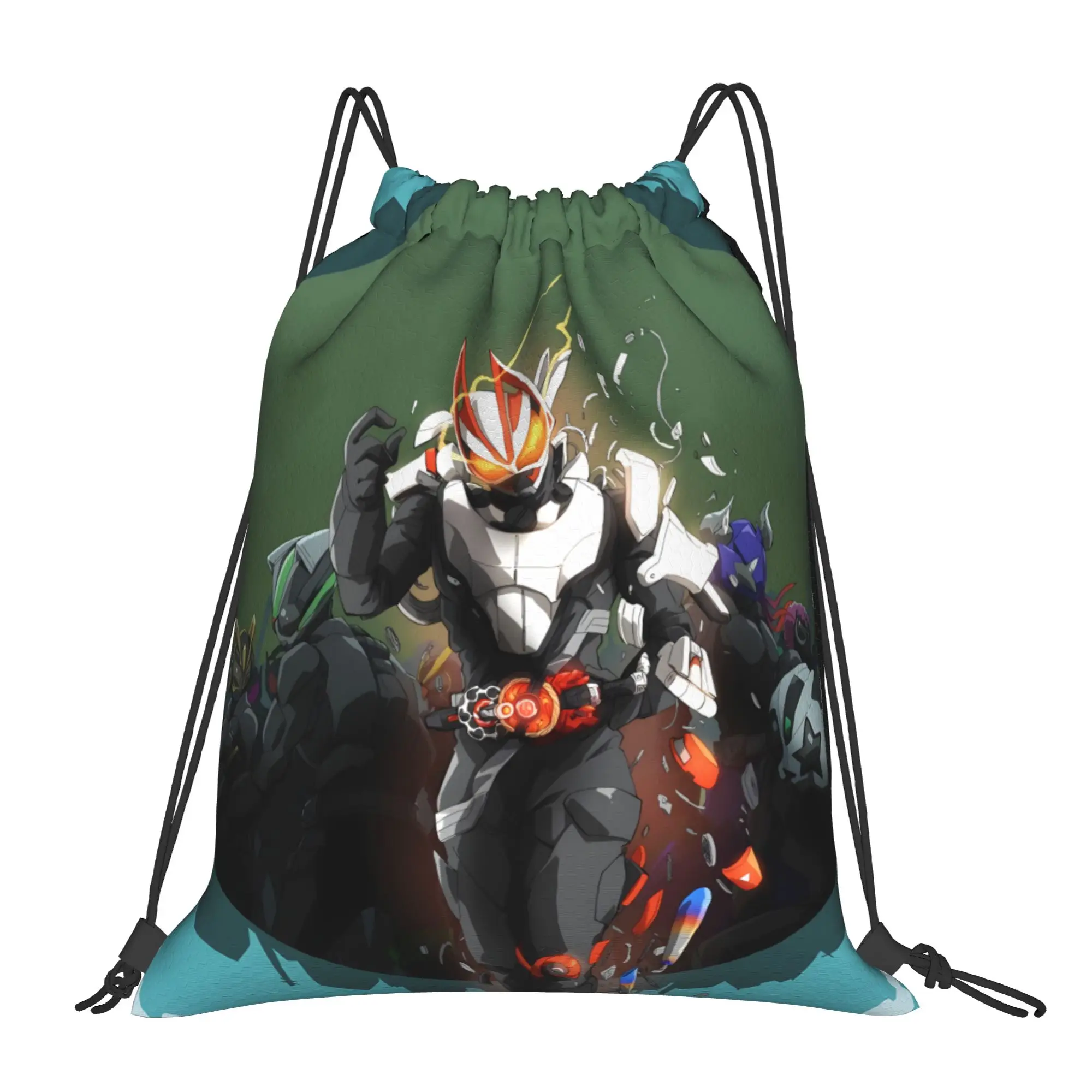 1 pc Geats Kamen Rider Anime Drawstring Bags Shopping Storage Backpack School Shoe Bag