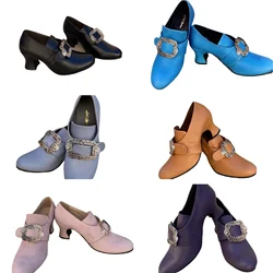 Vintage 18th Medieval Renaissance Cosplay Frock Shoes Noble Men's Women High Heels Mmarie Antoinette for Halloween