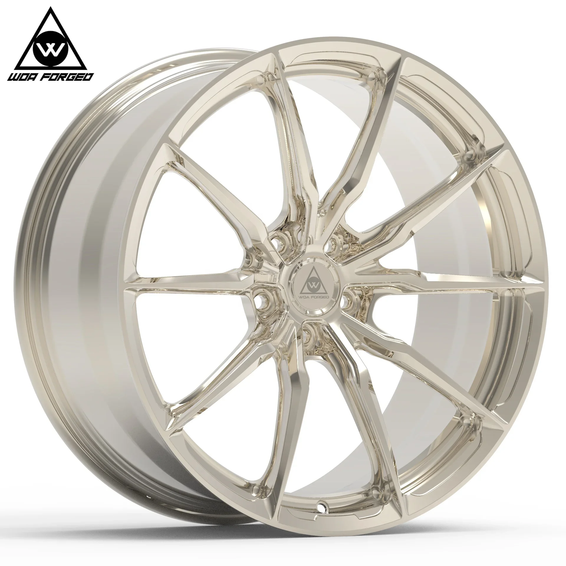 

High Standard Custom Frozen Golden Forged Wheels 17-22 Inch T6061 Cheap Price Alloy Wheel Car Rims P104sc