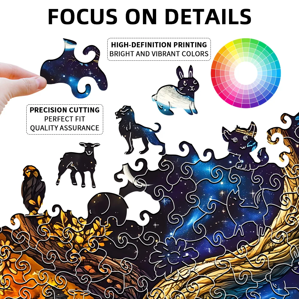 Tree of Life Wooden Puzzle, High Difficulty, Focused Training. Perfect Gifts for Boys, Girls, Men, and Women on Birthday Festiva
