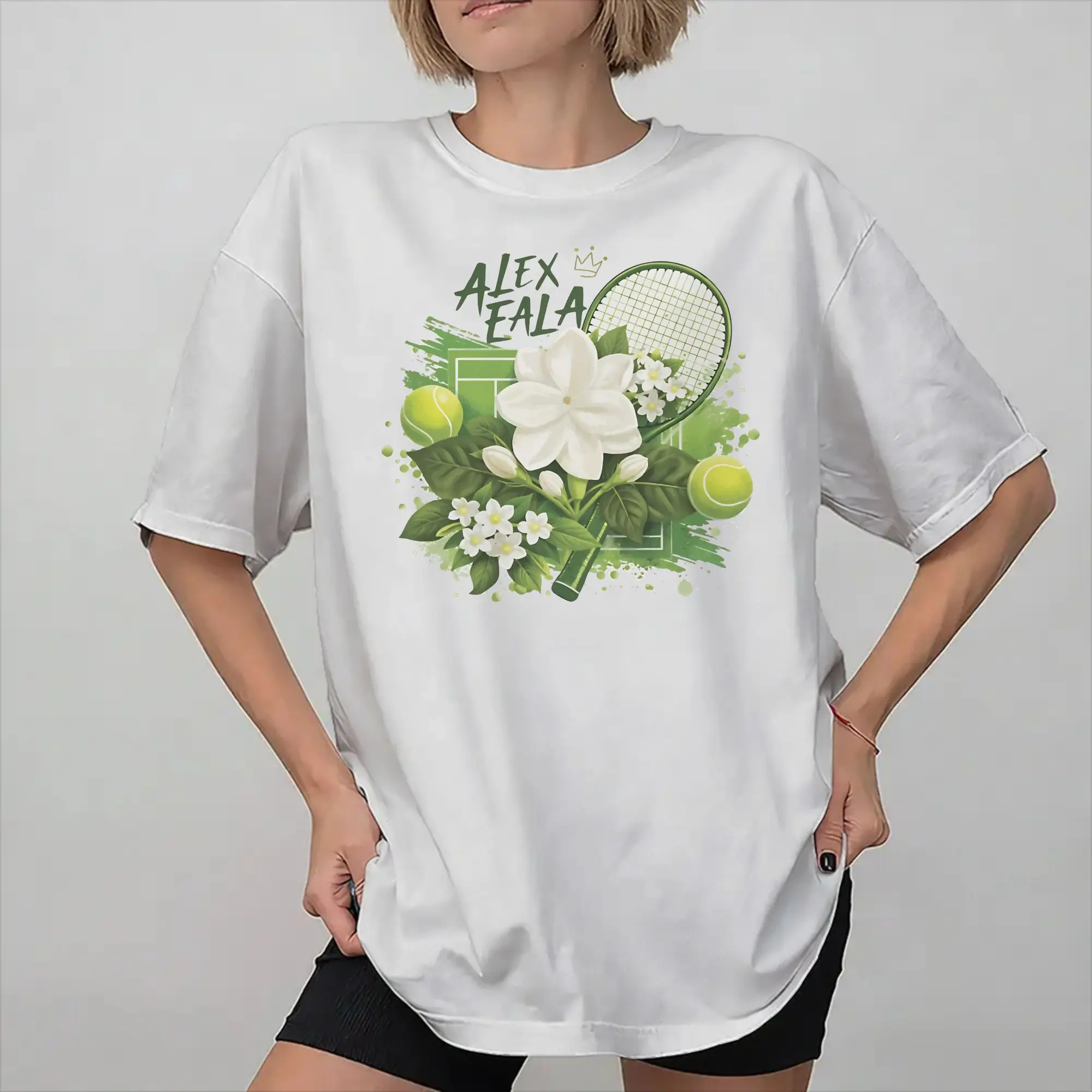 Men Women Graphic Printed Alexandra Alex Eala tennis 2026  Tee T Shirt Cotton  T-shirts Clothing